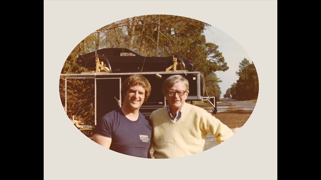 Jim 24 1982 with father and new LN7 shell Jim 24 1982 with father and new LN7 shell