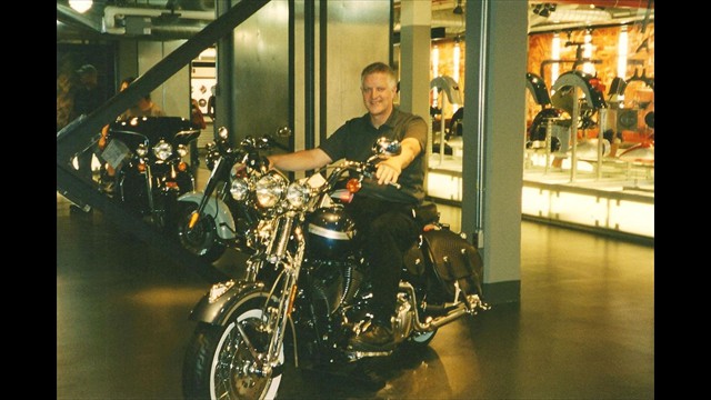 Jim 32 on motorcycle Jim 32 on motorcycle